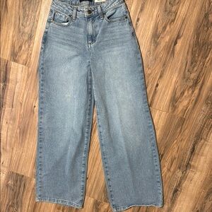 Women's Blue Wide-Leg Jeans